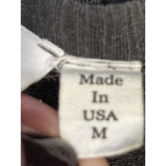 Wilt Women's Long Sleeve Distressed Neckline Pullover Top Grey Size Medium Boho - Picture 15 of 16